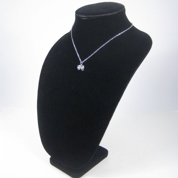 Comedy Drama Mask Pendant Theatre Silvertone Chain Necklace 16 Inch Choker - Picture 5 of 8